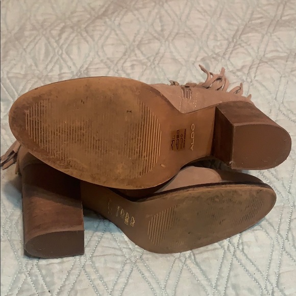 Tan Suede Fringe Booties // ALDO // US 8 - Picture 6 of 7